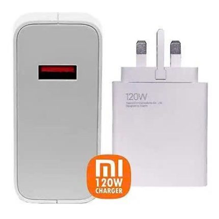 Không hộp- Củ Sạc Nhanh 120W chính hãng Xiaomi MDY-13-EF , chân sạc 3 chấu