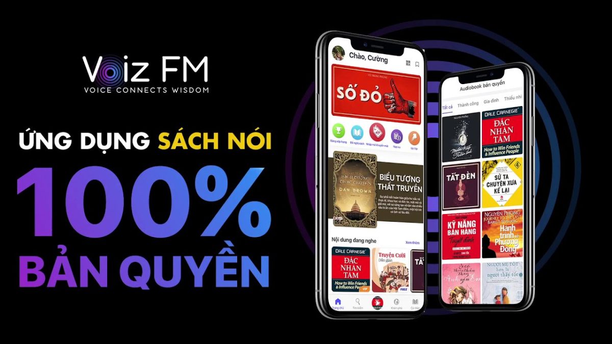 sách nói, âm thanh, tri thức, học online, thư giãn