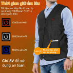 Áo Giữ Nhiệt Sưởi Ấm USB 5 Vùng (Unisex): Giải Pháp Chống Rét Kỷ Nguyên Mới | Junjin Store - Ảnh 7