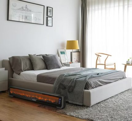 Máy sưởi Whirlpool (Mỹ), công nghệ sưởi Graphene, màn hình than củi, dài 1.3m, 2200W