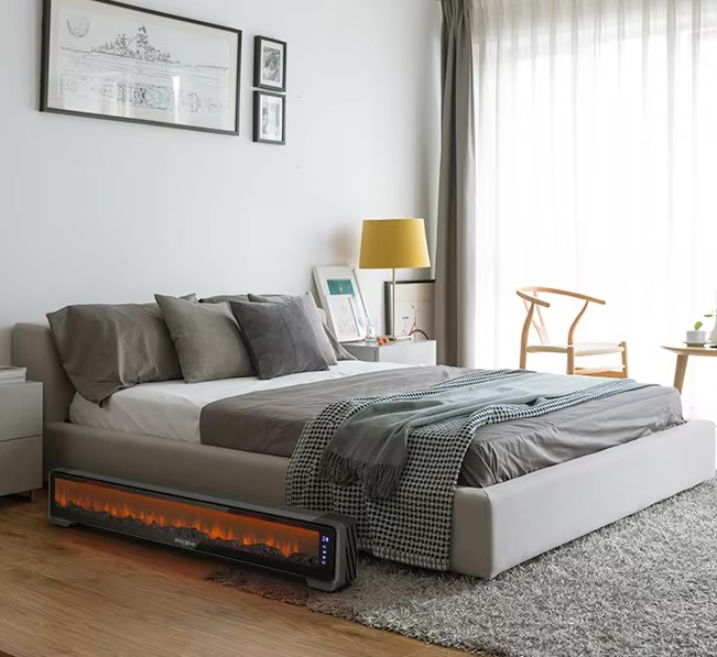 Máy sưởi Whirlpool (Mỹ), công nghệ sưởi Graphene, màn hình than củi, dài 1.3m, 2200W