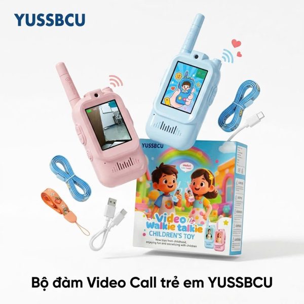 2 chiếc Bộ đàm Video Call trẻ em YUSSBCU – Video Walkie Talkie ( hàng Amazon ) - ảnh 1