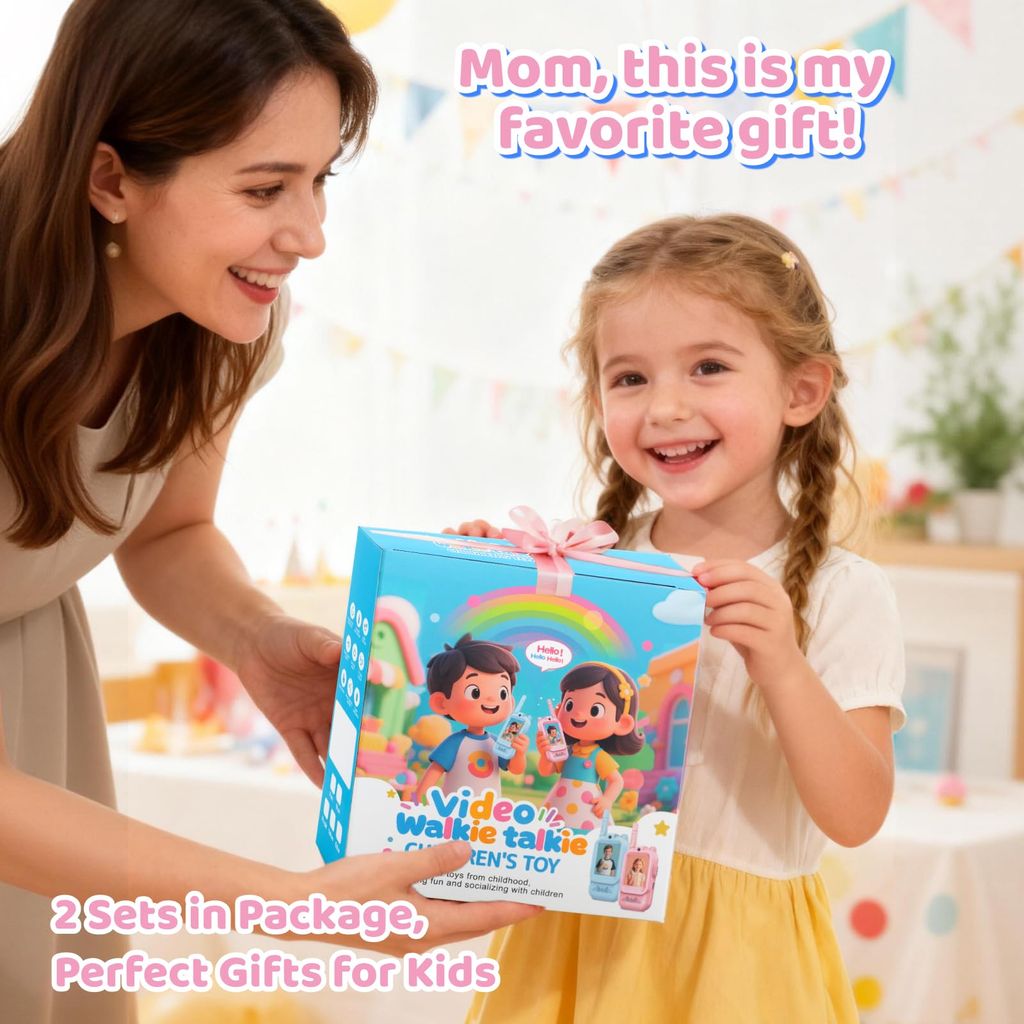 2 chiếc Bộ đàm Video Call trẻ em YUSSBCU – Video Walkie Talkie ( hàng Amazon ) - ảnh 3