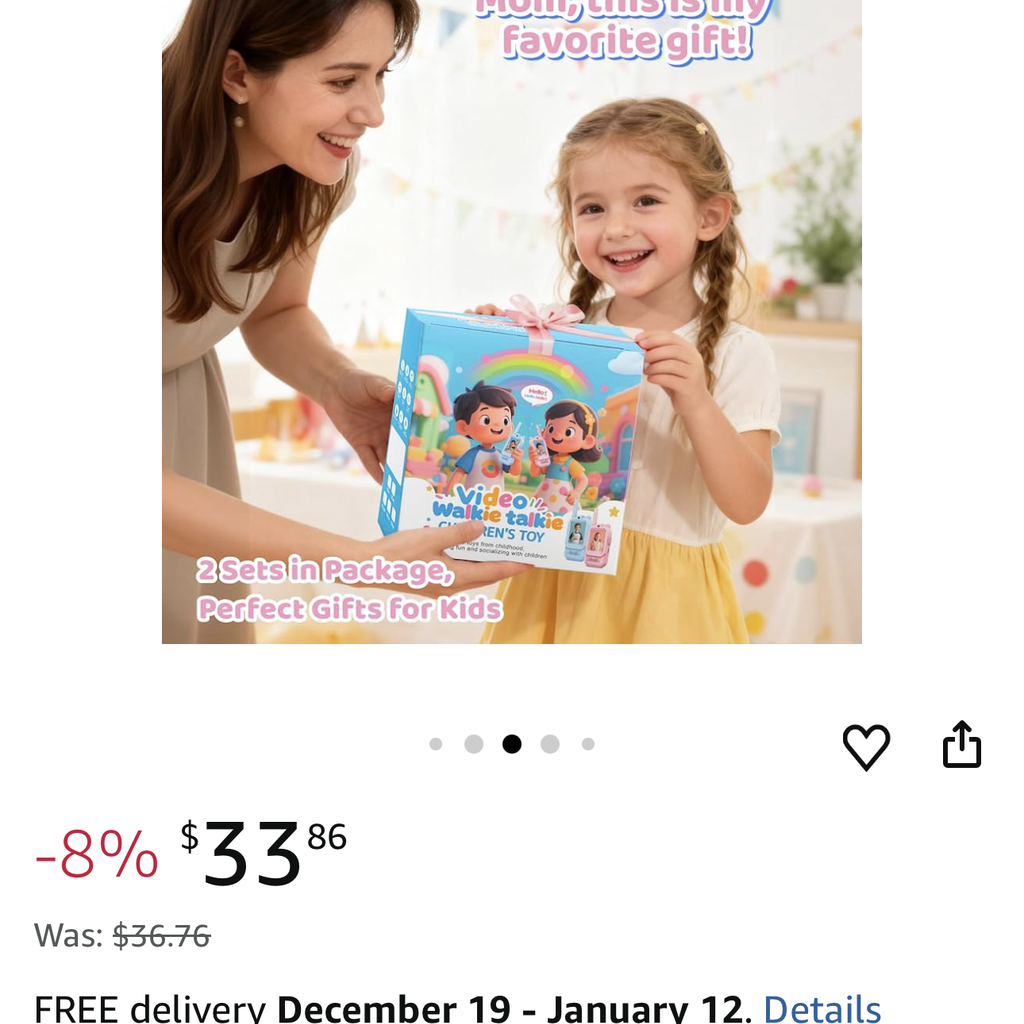 2 chiếc Bộ đàm Video Call trẻ em YUSSBCU – Video Walkie Talkie ( hàng Amazon ) - ảnh 4