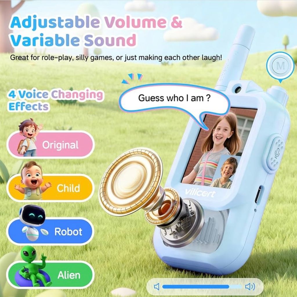 2 chiếc Bộ đàm Video Call trẻ em YUSSBCU – Video Walkie Talkie ( hàng Amazon ) - ảnh 5