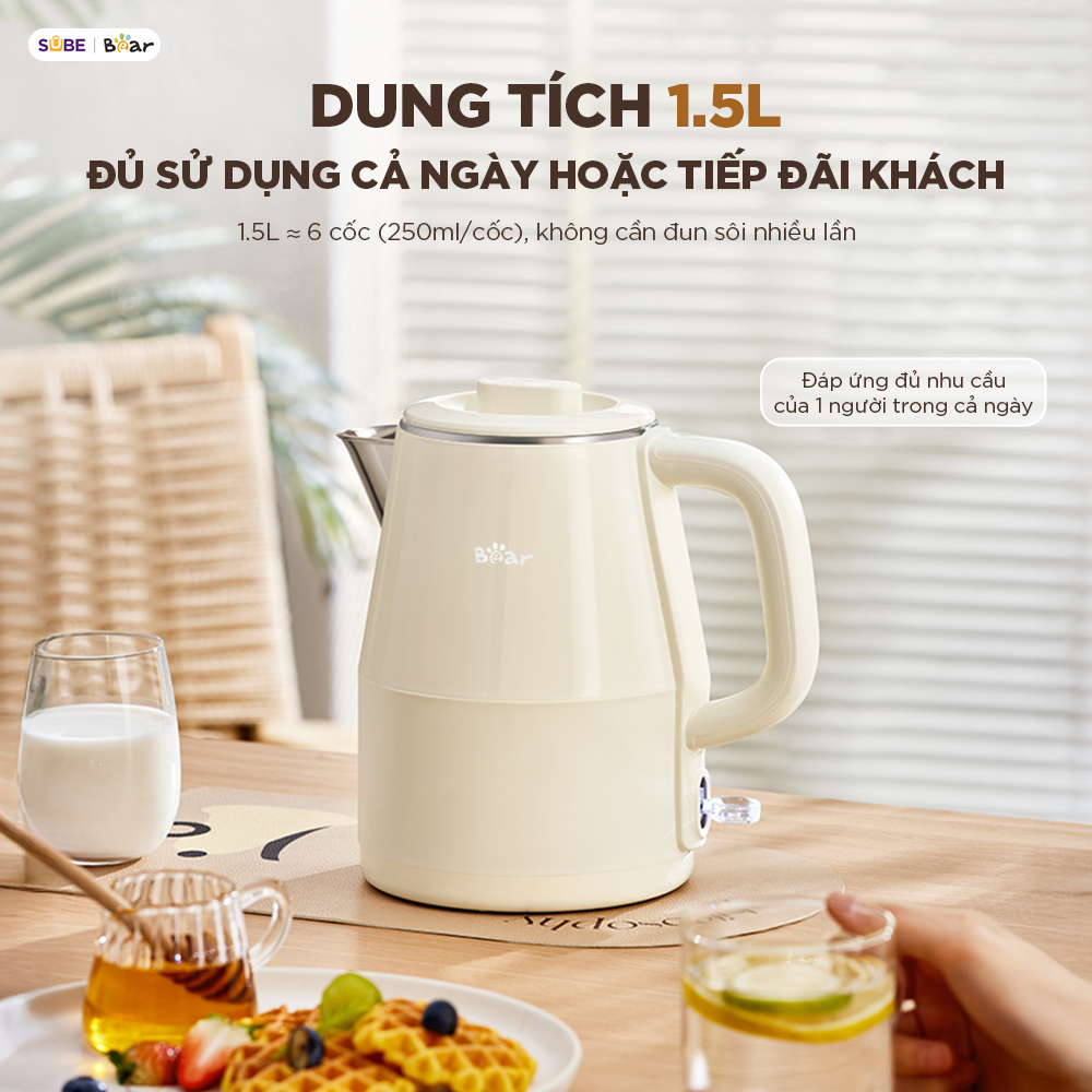 Ấm đun nước Bear 1.5L EB-5H15D - ảnh 5
