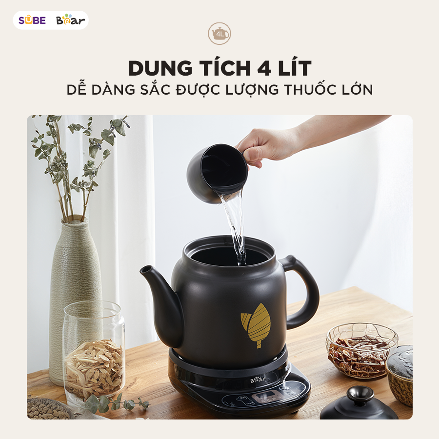 Ấm sắc thuốc Bear HTM - 4H40X - ảnh 3