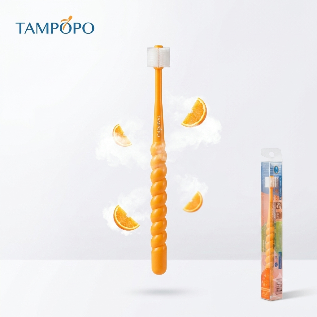 Bàn chải tròn 360 độ TAMPOPO - ảnh 1