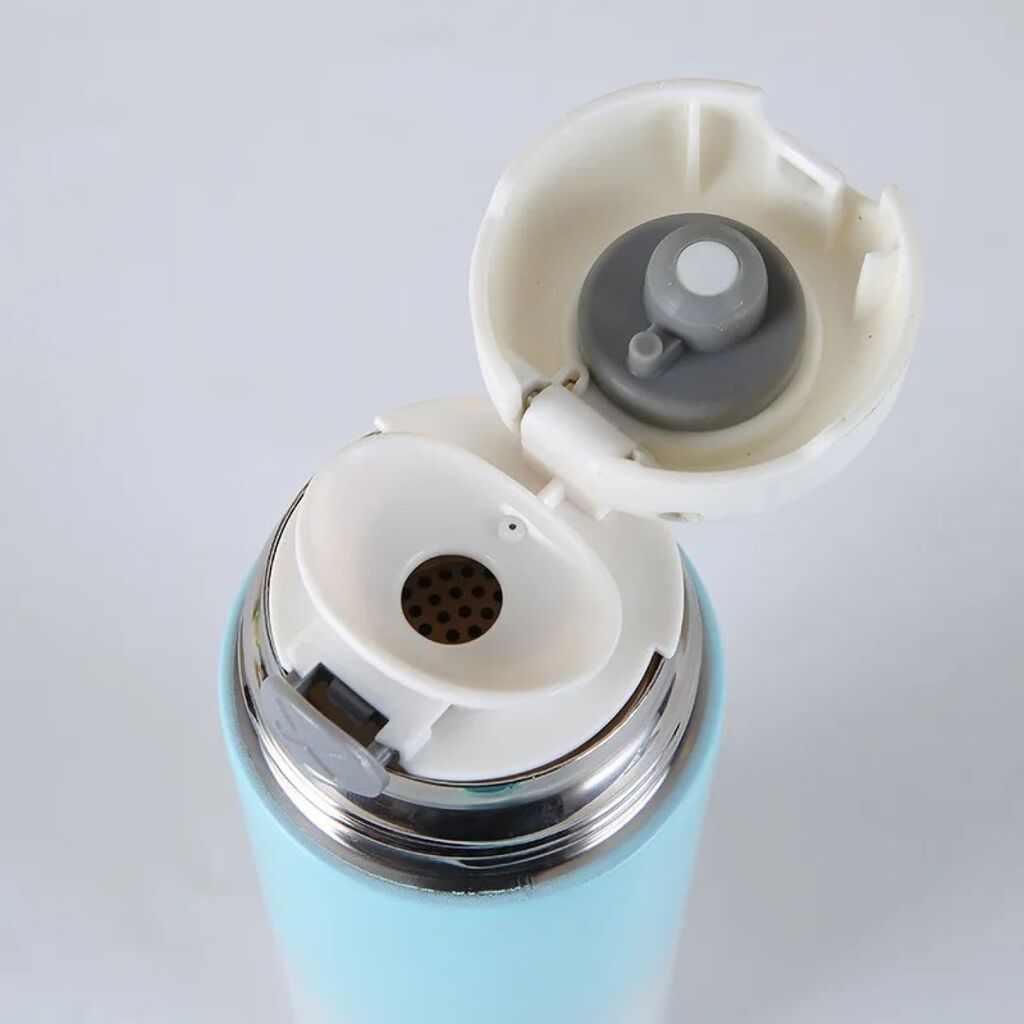 Bình Giữ Nhiệt CHAO Smallbear 500ml, nắp là cốc uống trà, cafe - màu ngẫu nhiên - ảnh 2