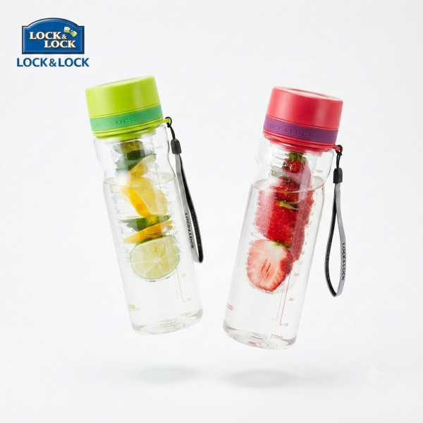 Bình nước cao cấp Lock&Lock 770ml HLC634, có lõi lọc trà, hoa quả detox - ảnh 1