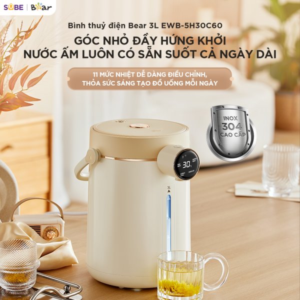 Bình thuỷ điện Bear 3L EWB-5H30C60 - ảnh 1