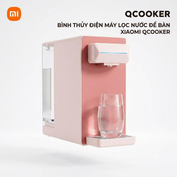 Bình thủy điện máy lọc nước để bàn Xiaomi Qcooker CS_JY100, công nghệ lọc RO - ảnh 1