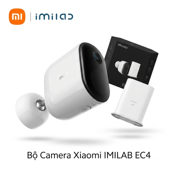 Bộ Camera Xiaomi IMILAB EC4, độ nét 2.5K (bản Q.Tế), pin 5200mAh, kèm Hub Gate way - ảnh 1