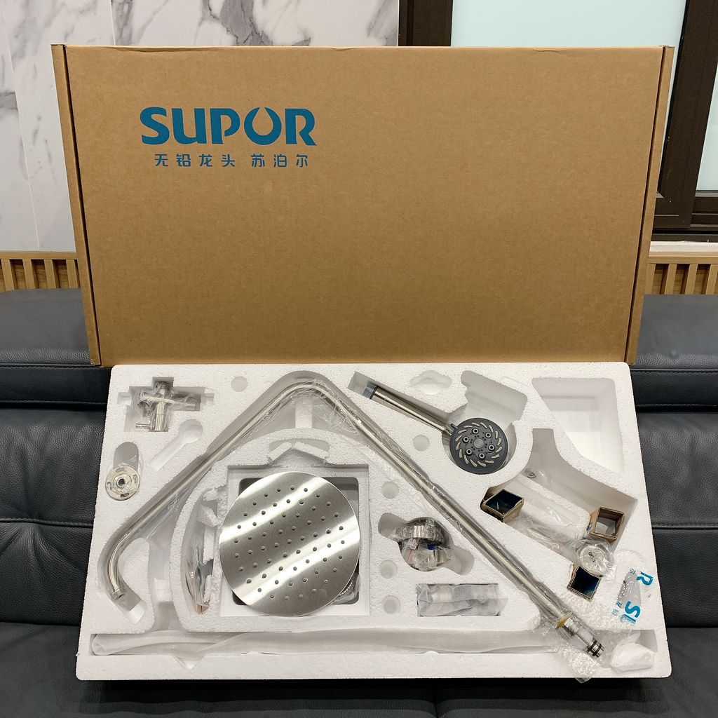 Bộ vòi sen cây tắm nóng lạnh SUPOR 217143-03-LS - ảnh 2