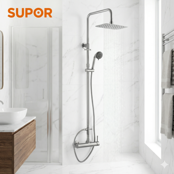 Bộ vòi sen cây tắm nóng lạnh SUPOR 251743-03-LS - ảnh 1