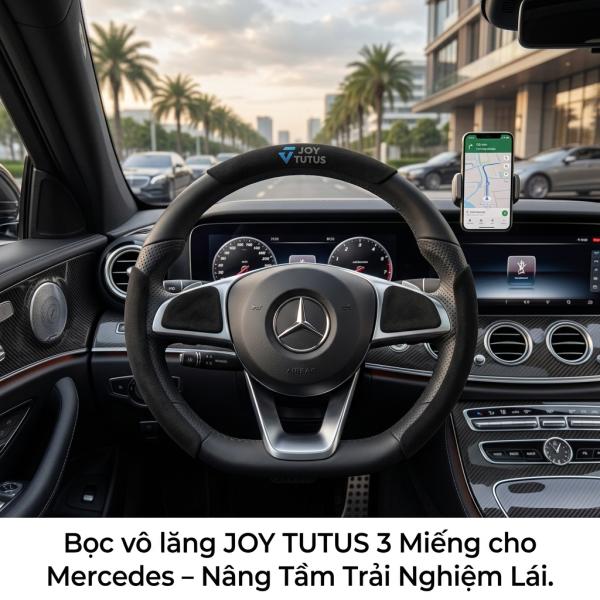 Bọc vô lăng 3 mảnh (segment steering wheel cover) thương hiệu JOY TUTUS ( màu random ) - ảnh 1