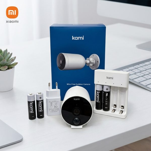 Camera Wifi Kami ( Xiaomi )chạy App Yi Home - sạc pin / kèm dock sạc ,không dây nguồn, bản quốc tế - ảnh 1