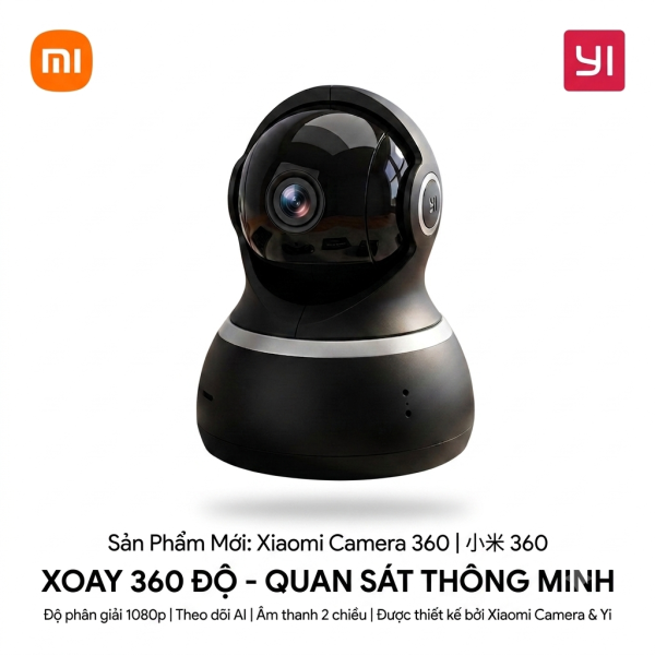 Camera xoay Xiaomi Yi Dome bản quốc tế - hộp giấy - ảnh 1