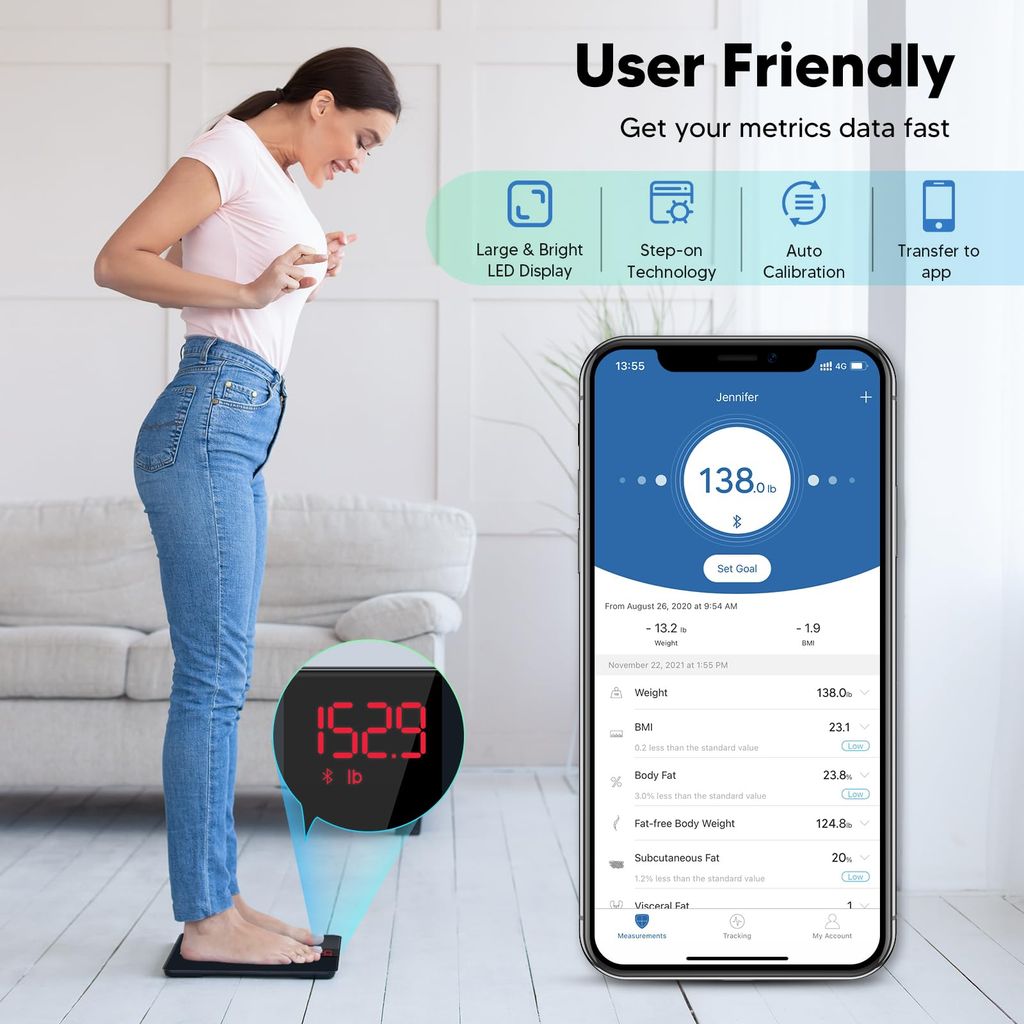 Cân điện tử thông minh LOFTILLA Smart Scale, kết nối APP - CS20M3 - ảnh 4