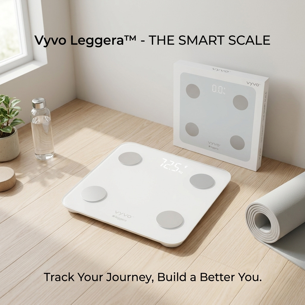 Cân sức khoẻ thông minh Vyvo Leggera ( Hàng Amazon Nhật ) - ko có App - ảnh 2