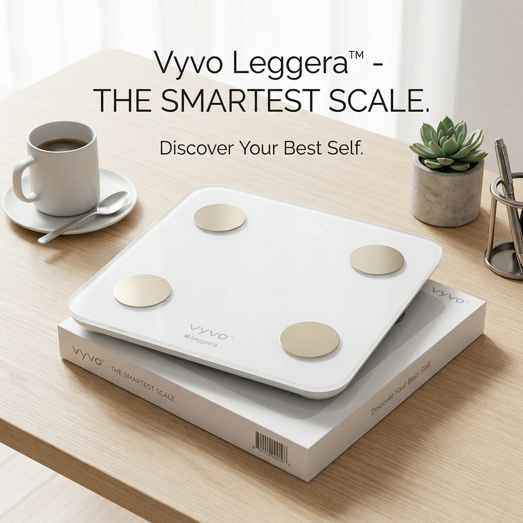 Cân sức khoẻ thông minh Vyvo Leggera ( Hàng Amazon Nhật ) - ko có App - ảnh 3