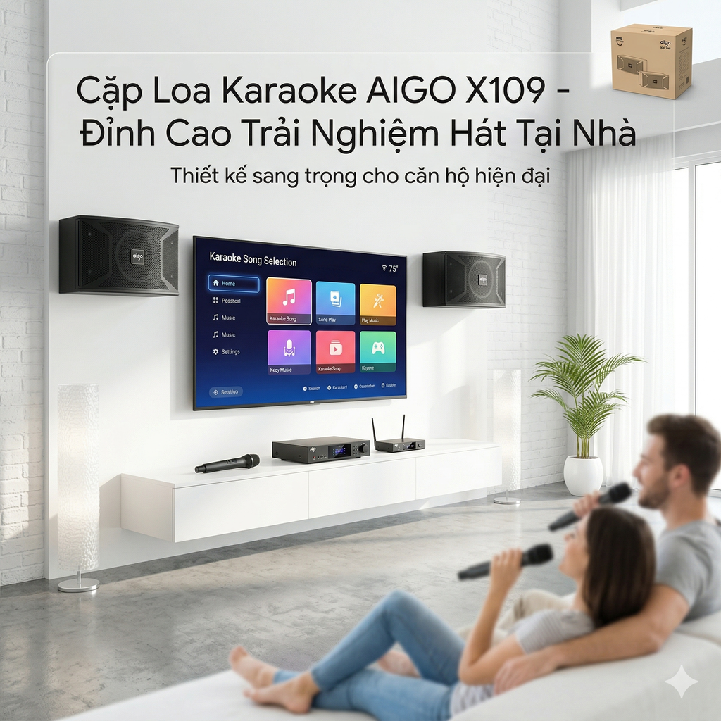 Cặp loa dàn Karaoke AIGO X109 ( 2 chiếc ) - ảnh 4