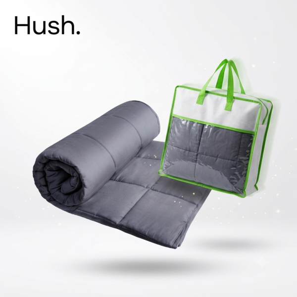 Chăn trọng lực đôi chính hãng HUSH Royal Latex 100% Polyester, chăn đôi cỡ lớn 200x230cm, nặng ~12kg - ảnh 1