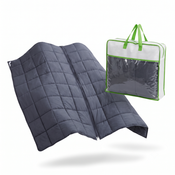 Chăn trọng lực đôi Hushblanket Royal Latex 100% Polyester, chăn đôi cỡ lớn 180x220cm, nặng ~11kg - ảnh 1