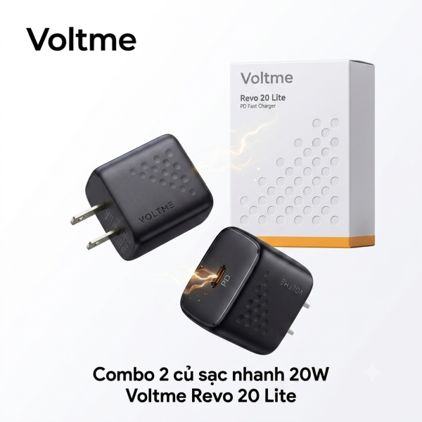 Combo 2 Củ sạc nhanh 20W VOLTME Revo 20 Lite Charger 20W - V1164 - ảnh 1
