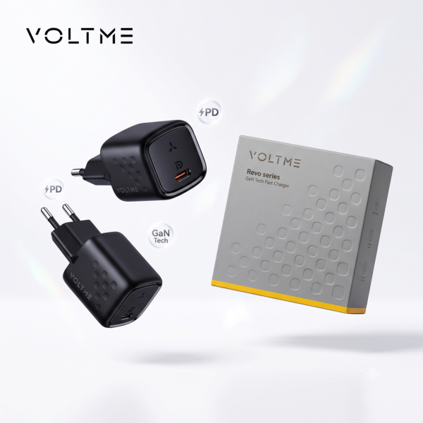 Combo 2 củ sạc nhanh 30W (chân tròn) VOLTME REVO 30 GAN CHARGER (30W) - V1186 - ảnh 1