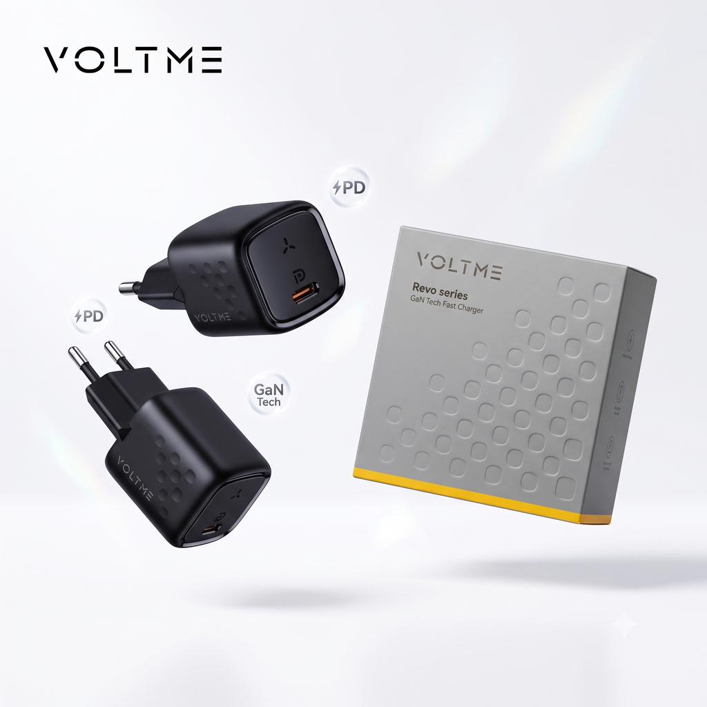 Combo 2 củ sạc nhanh 30W (chân tròn) VOLTME REVO 30 GAN CHARGER (30W) - V1186 - ảnh 1