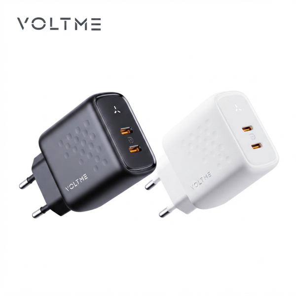 Củ sạc nhanh 2 cổng C+C (chân tròn) 35W VOLTME REVO 35 DUO GAN - ảnh 1
