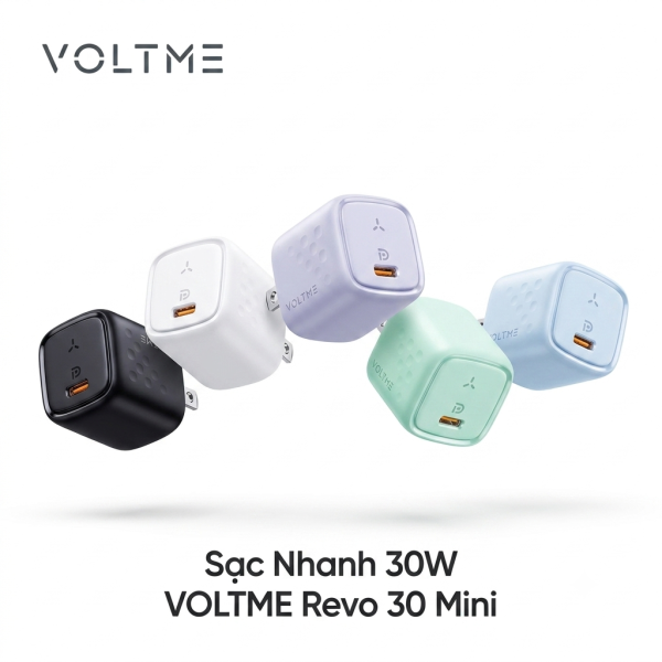 Củ Sạc Nhanh 30W VOLTME Revo 30 Mini, công nghên GaN III siêu nhỏ gọn - ảnh 1