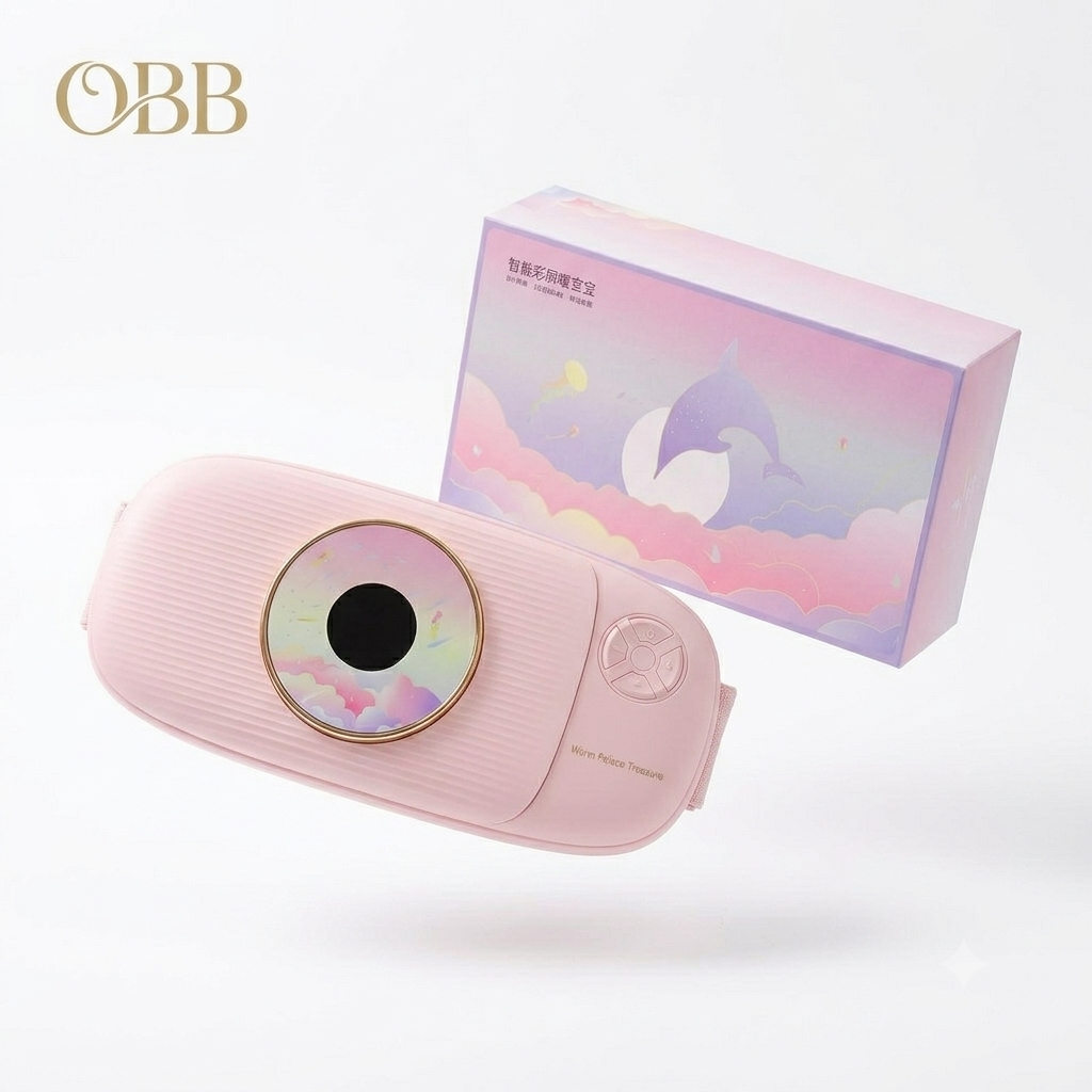 Đai sưởi chườm ấm Massage bụng thông minh OBB-W5 kiêm Pin dự phòng 10.000mAh - ảnh 2