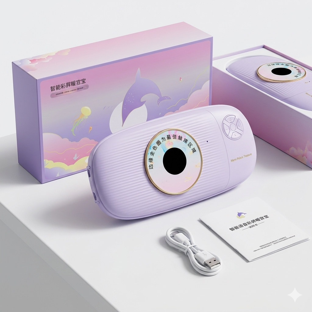 Đai sưởi chườm nóng thông minh, kiêm Pin dự phòng 5.000mAh , có Massage OBB-W5 - ảnh 1