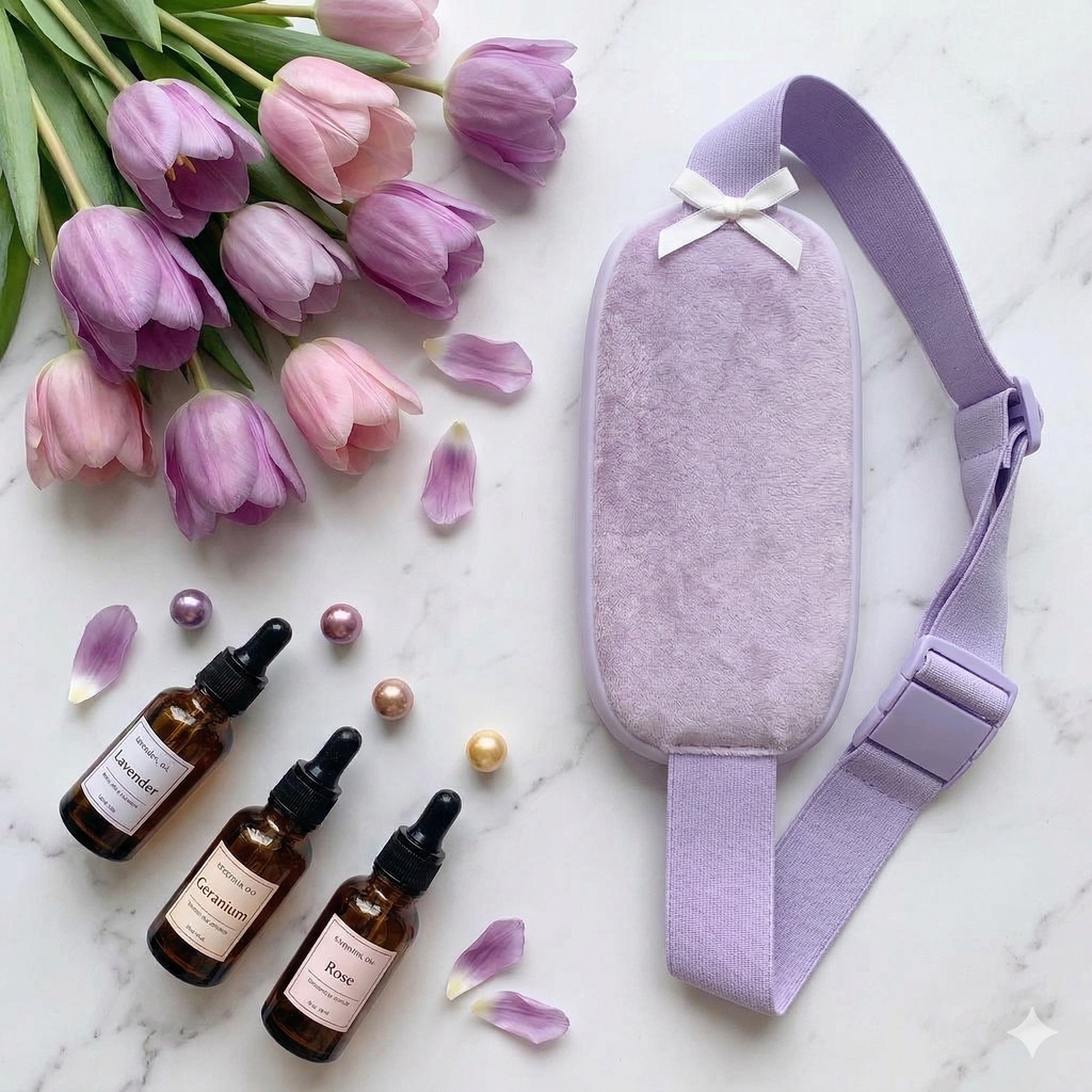 Đai sưởi chườm nóng thông minh, kiêm Pin dự phòng 5.000mAh , có Massage OBB-W5 - ảnh 2