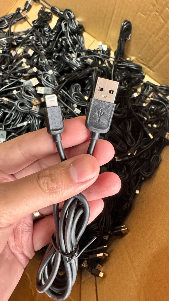 Dây cáp sạc iPhone hãng WOOX - USB to Lightning , ko hộp - ảnh 5