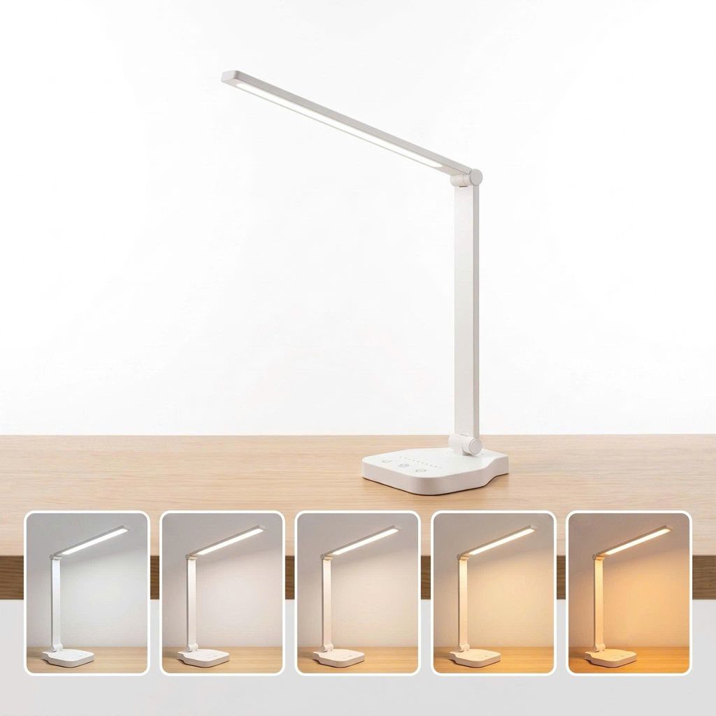Đèn bàn đọc sách 5 chế độ sáng bảo vệ mắt, phím cảm ứng, cắm sạc Type-C, có thể gập gọn - ảnh 5