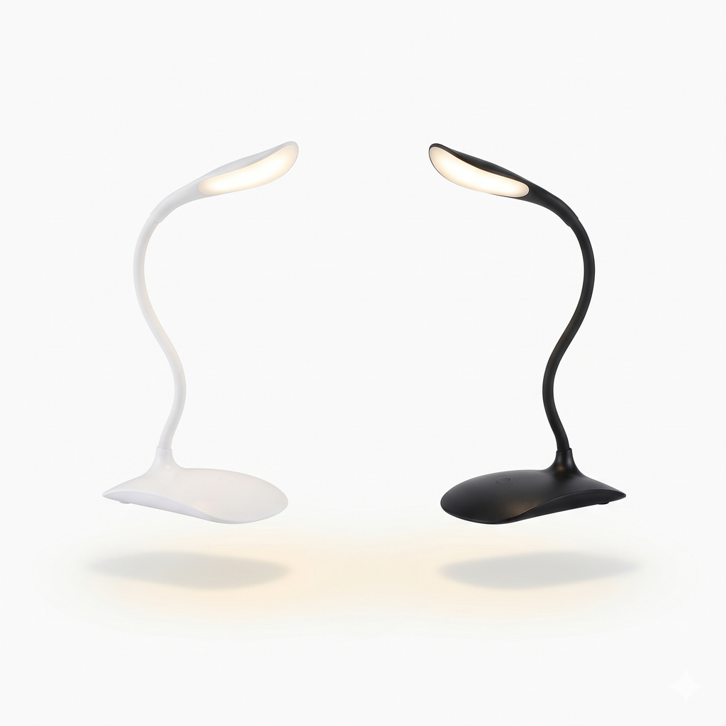 Đèn bàn LED đọc sách GOOSENECK SSL-908-WT , cáp sạc bị ố vàng - ảnh 1