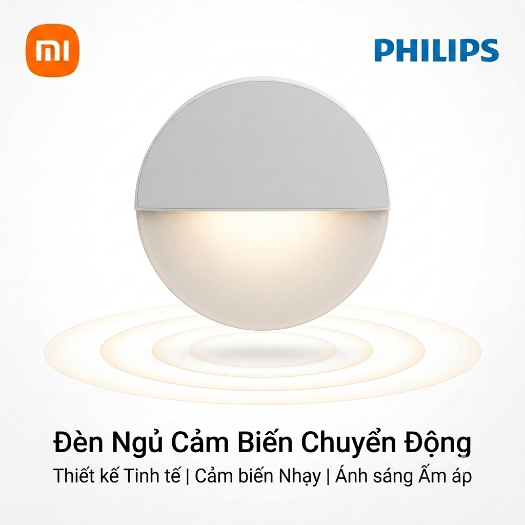 Đèn cảm biến thông minh XIAOMI Mijia Philips Bluetooth Night Light - ảnh 1