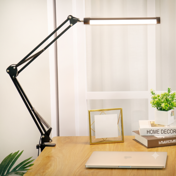 Đèn đọc sách kẹp bàn cao cấp LONGTOO T09, khung hợp kim, đèn Led tiết kiệm điện. - ảnh 1