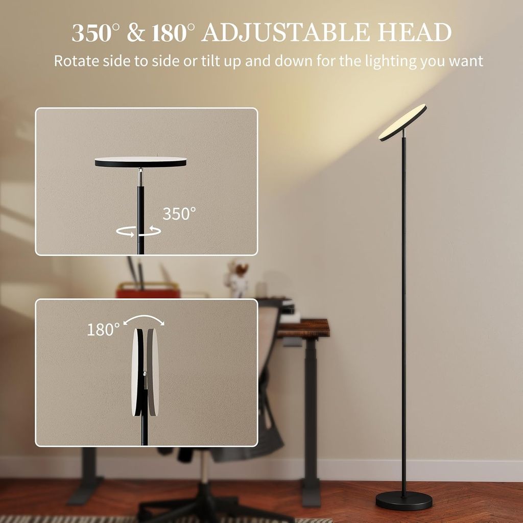 Đèn LED đứng thông minh YOTUTUN RGB FLE-036 (hàng Amazon Mỹ), có Remote, xoay 350 độ, cao 1.75m - ảnh 2