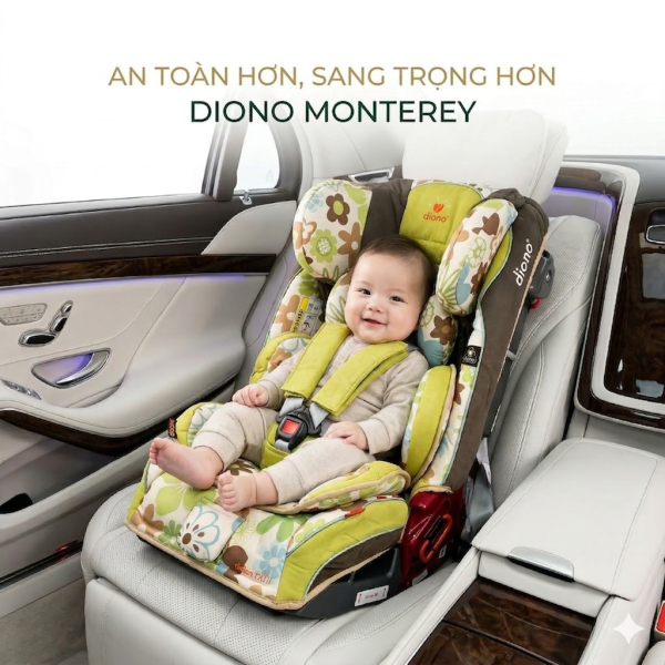 Ghế an toàn cho trẻ em trên ô tô DIONO RADIAN RXT II ( Mỹ ) (dành cho trẻ 0->22kg) hộp xấu - ảnh 1