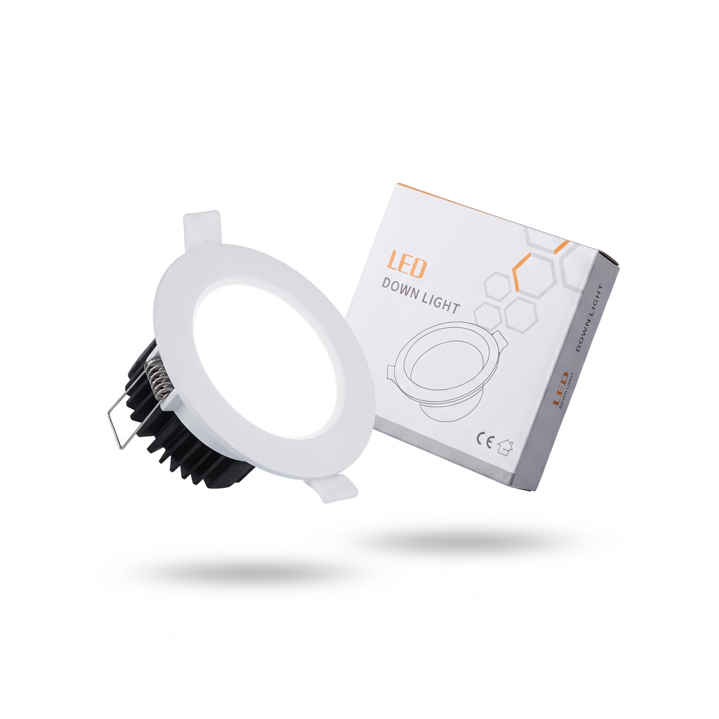 Hộp 2 chiếc Đèn LED Downlight âm trần 7W 3 chế độ (Đèn Mắt Trâu) size 75mm - ảnh 2