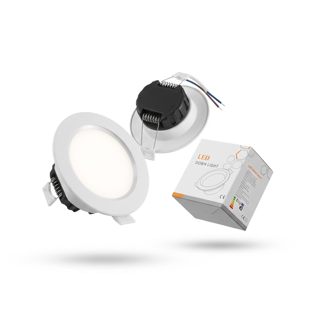 Hộp 2 chiếc Đèn LED Downlight âm trần 7W 3 chế độ (Đèn Mắt Trâu) size 75mm - ảnh 3