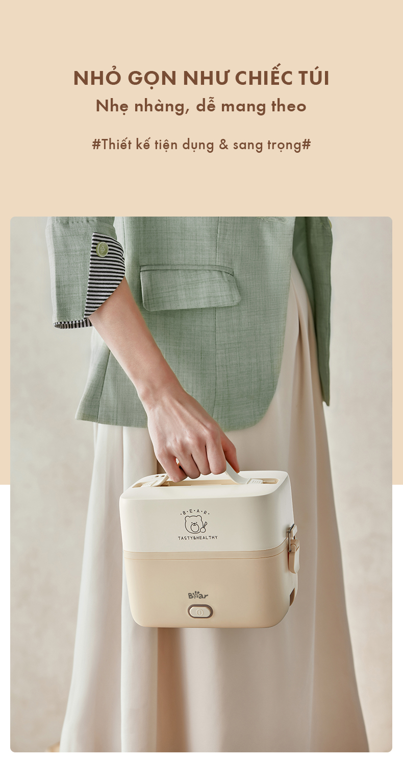 Hộp cơm 1.2L Bear LB-4H12C - ảnh 4