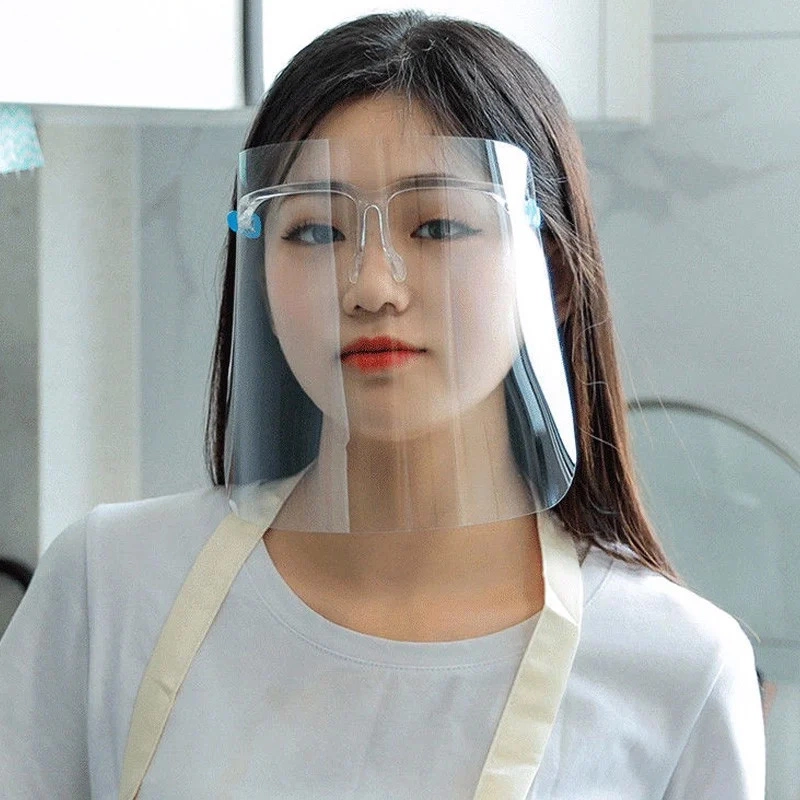 Kính chắn chống giọt bắn trong suốt nhựa PET - Face Shield Mask - ảnh 4