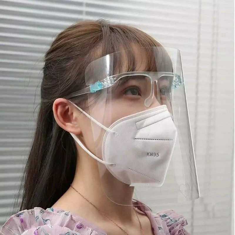 Kính chắn chống giọt bắn trong suốt nhựa PET - Face Shield Mask - ảnh 5