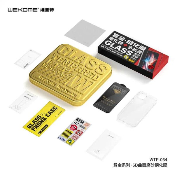 Kính cường lực kèm ốp WEKOME Screen Protector WK WTP-064 Sakin Series - hộp sắt - ảnh 1