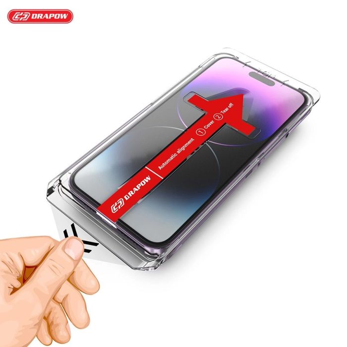 Kính cường lực tự lấy bụi tự dán KingKong Drapow 0.33mm TD17 - ảnh 3